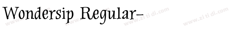 Wondersip Regular字体转换